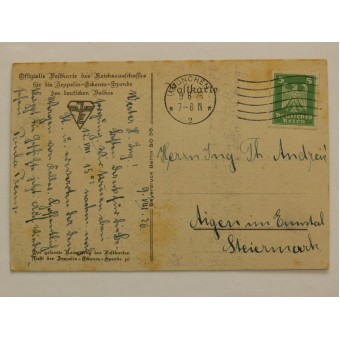 Carte postale Zeppelin-Eckener-Fund- Zeppelin-Eckener-Spende des Deutschen Volkes. Espenlaub militaria